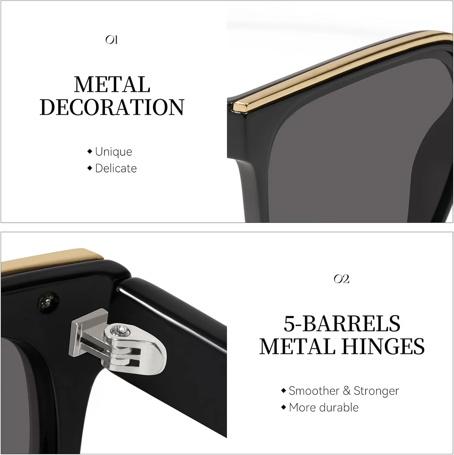 mosanana Square Trendy Polarized Oversized Sunglasses for Women Men 2025 UV400 MS52367