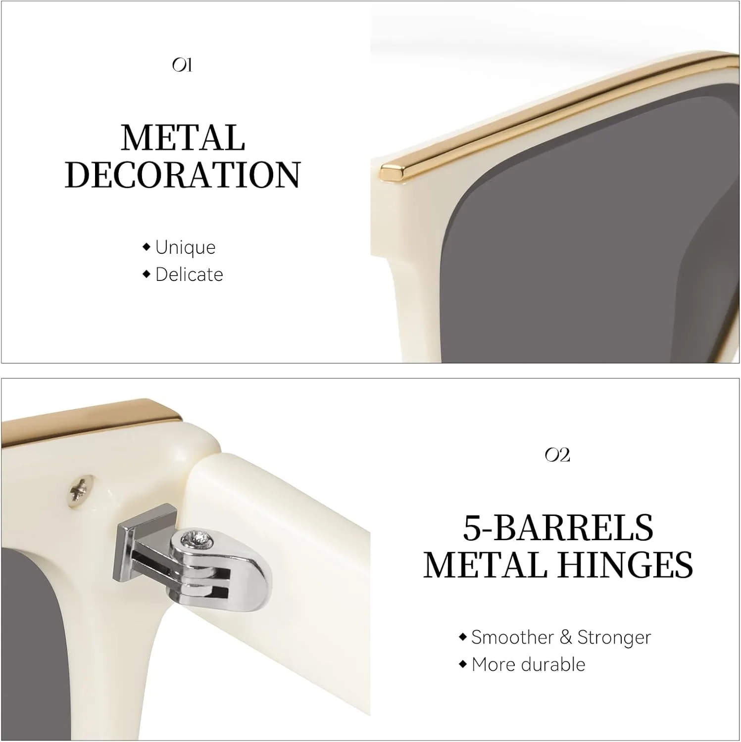mosanana Square Trendy Polarized Oversized Sunglasses for Women Men 2025 UV400 MS52367