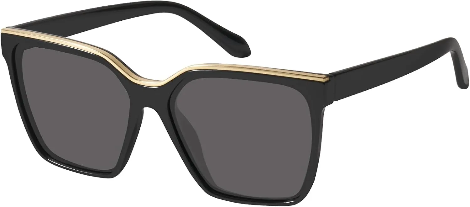 mosanana Square Trendy Polarized Oversized Sunglasses for Women Men 2025 UV400 MS52367