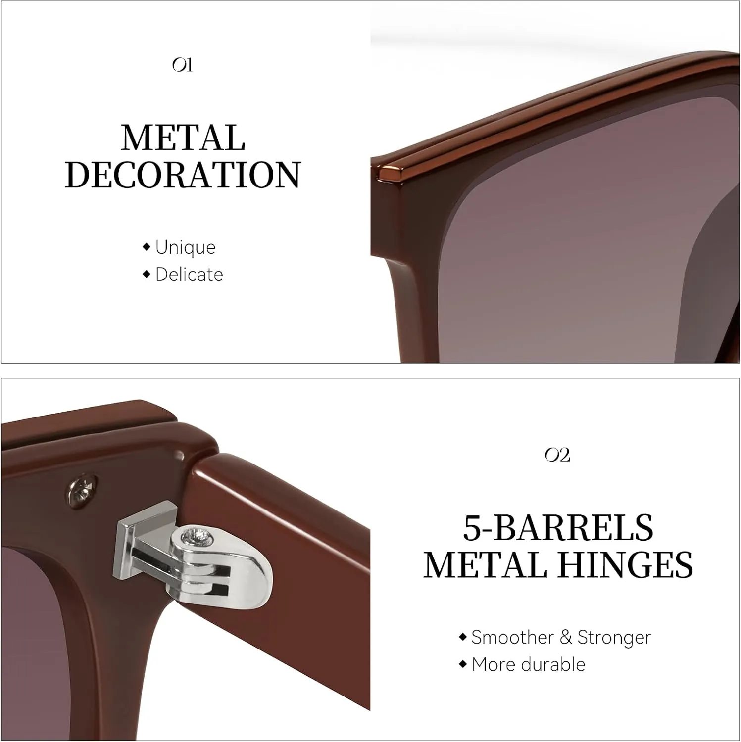 mosanana Square Trendy Polarized Oversized Sunglasses for Women Men 2025 UV400 MS52367