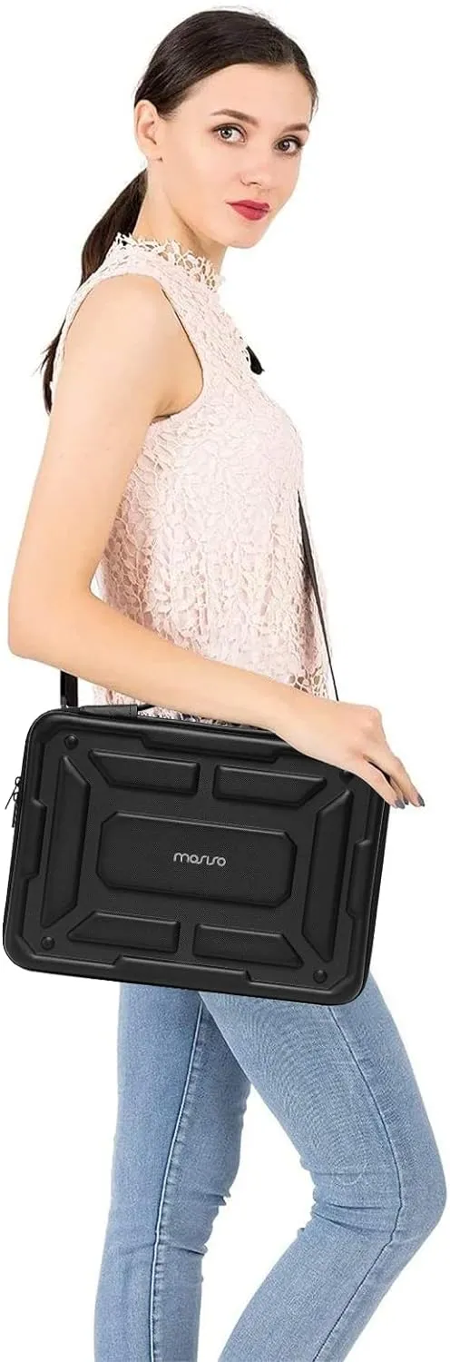 MOSISO Laptop Shoulder Bag Compatible with MacBook Pro 16 inch 2023-2021 M3 A2991 M2 A2780 M1 A2485 / Compatible with MacBook Pro 16 inch A2141, Waterproof Shockproof Carrying Case Bag, Black