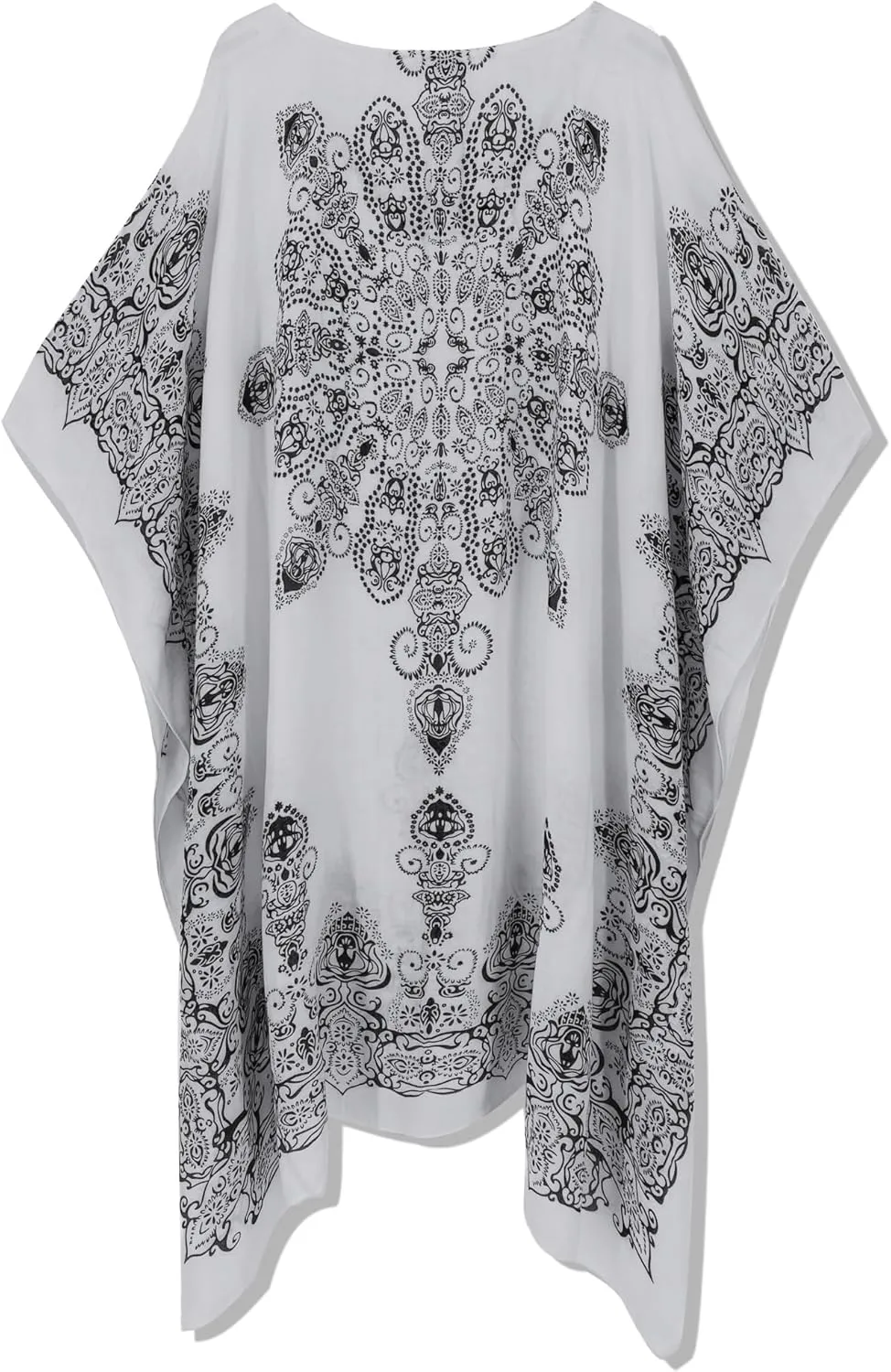 Moss Rose Women's Swimsuit Cover up Beach Kaftan for Bathing Suit with Floral Pattern