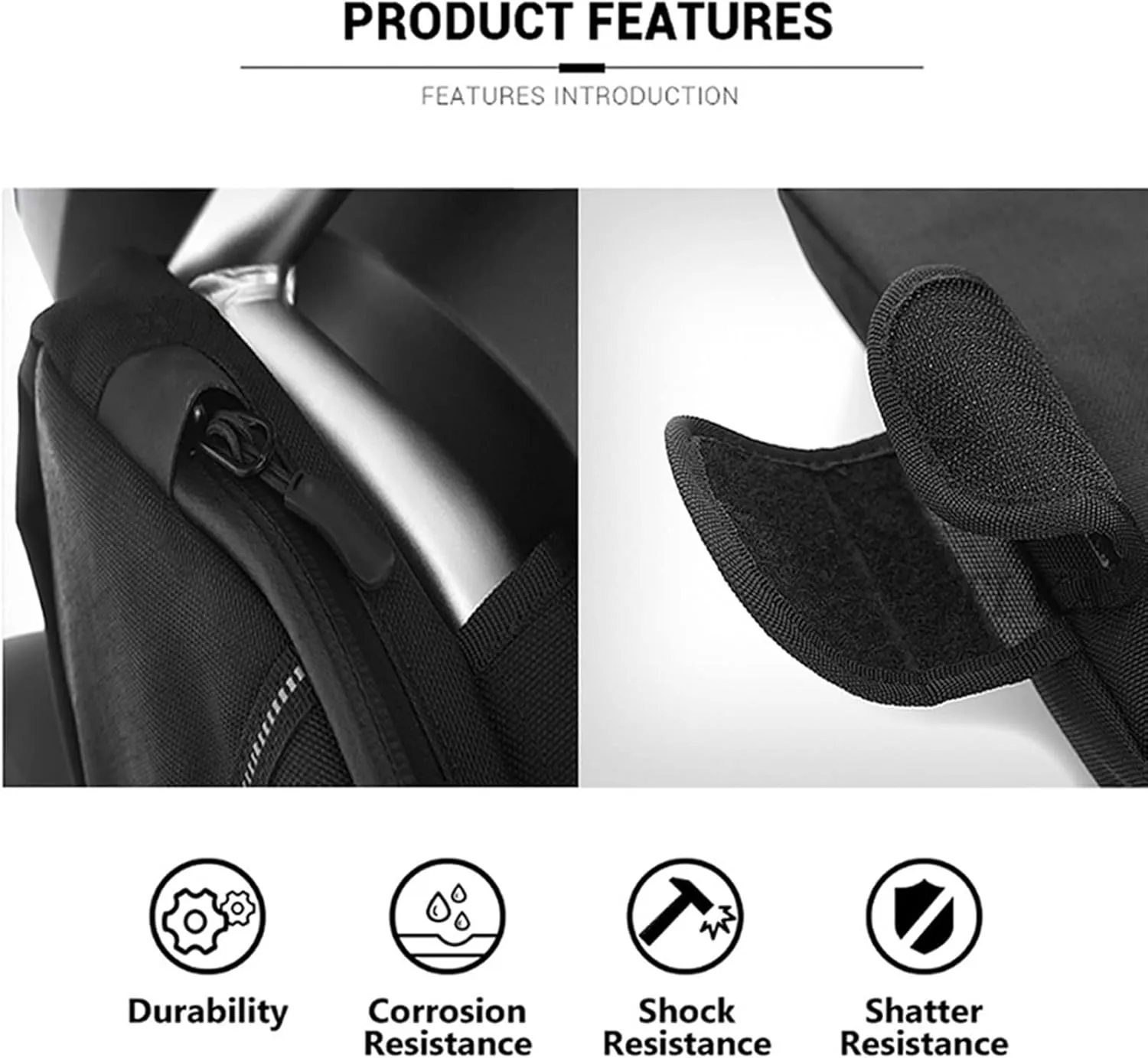 Motorcycle Frame Crash Bars Bag Repair Tool Placement Bag Compatible with BMW R1250 GS Adventure R1250GS ADV (Color : Middle Frame Bag, Size : A)