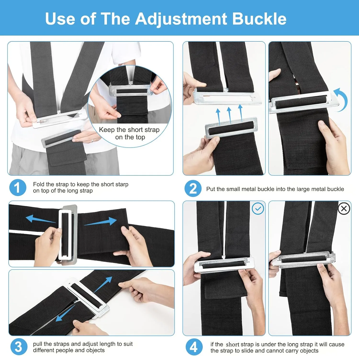 Moving Straps(5" of Width), Lifting Straps for 2 Movers, Shoulder Moving Straps Perfect for Equipment, Appliances, Heavy Objects up to 800lbs, Safely and Easily Like a Pro, Black