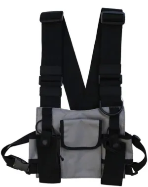 Multi-Pocket Chest Rig Bag Utility Vest Chest Bag for Men Hip Hop Chest Pack