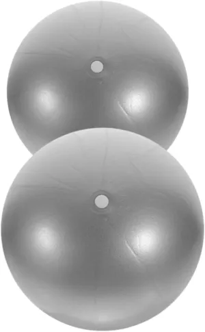 Multi-use Exercise Ball 2pcs Yoga Ball 25cm Ball for Fitness Yoga Stretching Home Office