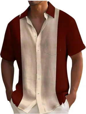 Muscularfit Mens Beach Button Down Shirt Summer Hawaiian Short Sleeve Causal Business Shirts Plus Size Vacation Outfit 2025