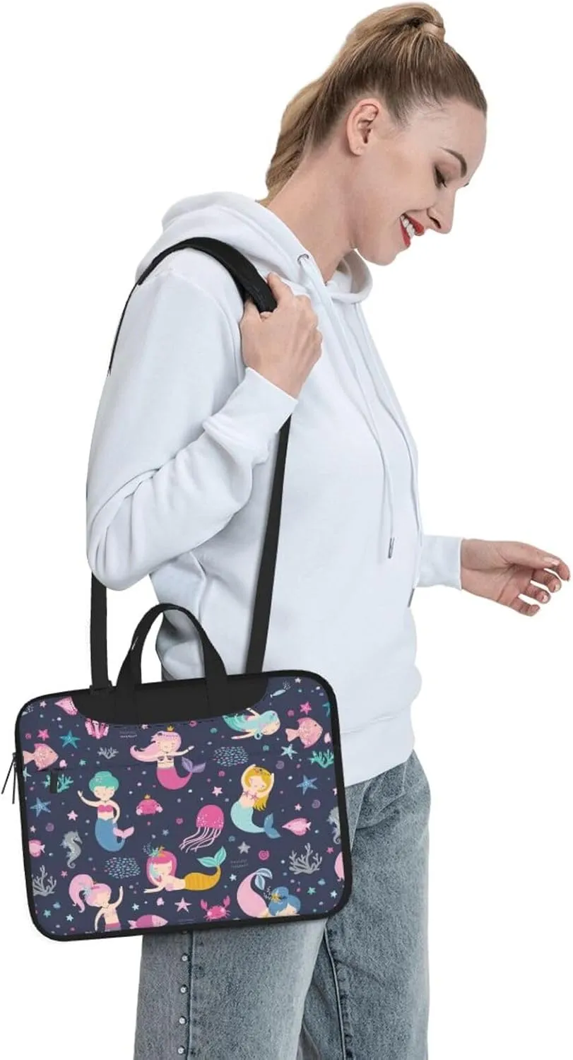 Mushrooms Laptop Bag Classic Slim Briefcase Messenger Bag, Spacious, Ergonomic