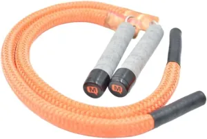 Mute Split Ropes® Adaptive Jump Rope BULL Version seated rope for wheelchair fitness. Great for building grip strength, core and cardio. 8 oz per side.