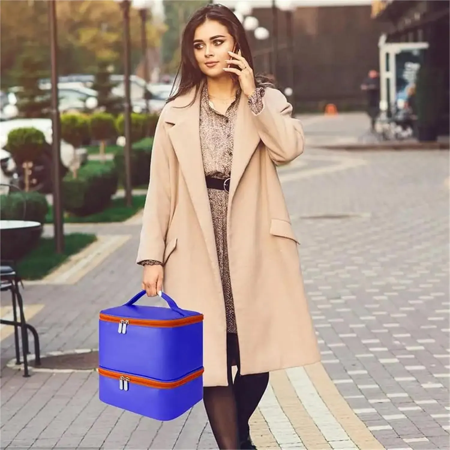 Nail Polish Storage Bag Nail Polish Storage Bag High Capacity Nail Polish Carrying Case Holds 30 Nail Glue Bottles Travel Case For Nail Lamp Massage Oil(Red)