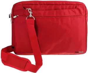 Navitech Red Sleek Water Resistant Travel Bag - Compatible with Acer Chromebook Spin 314 CP314-1H 14" Convertible Laptop