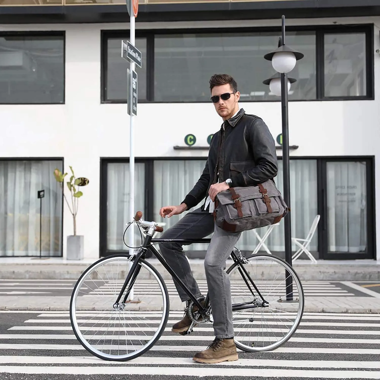New Vintage Messenger Bag Satchel Bag bag Bookbag Casual Travel Shoulder Bag