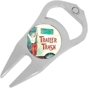 NewCharms Trailer Trash Girl Golf Ball Marker Divot Repair Tool Bottle Opener