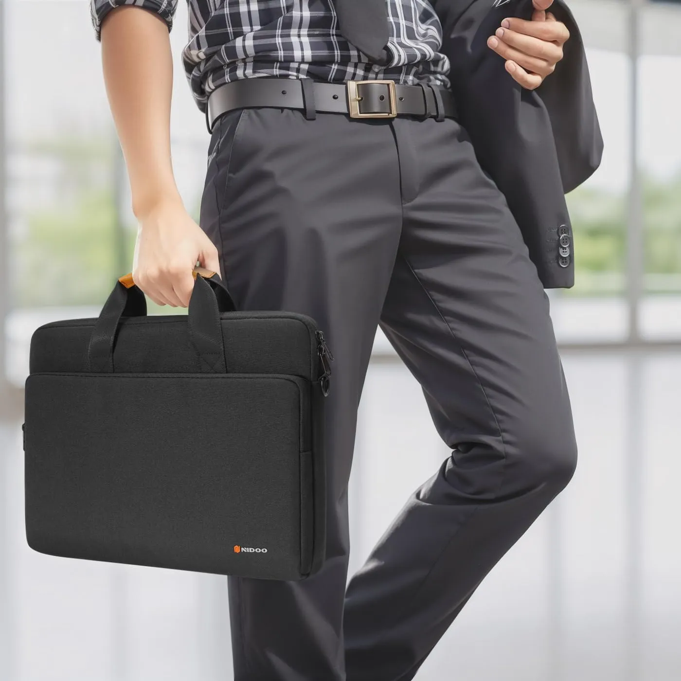 NIDOO 17.3 inch Laptop Bag Sleeve Case Compatible with HP Gaming Pavilion 17 / Razer Blade 17 / Lenovo IdeaPad 3i / 17.3" MSI 17 / ASUS ROG Strix G17 / Acer Chromebook 317 Computer Shoulder Bag