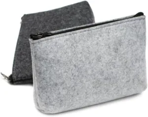 NOLITOY Exquisite Design Felt Bag Light Storage Pouch Cable Bag for Travel Office and Home