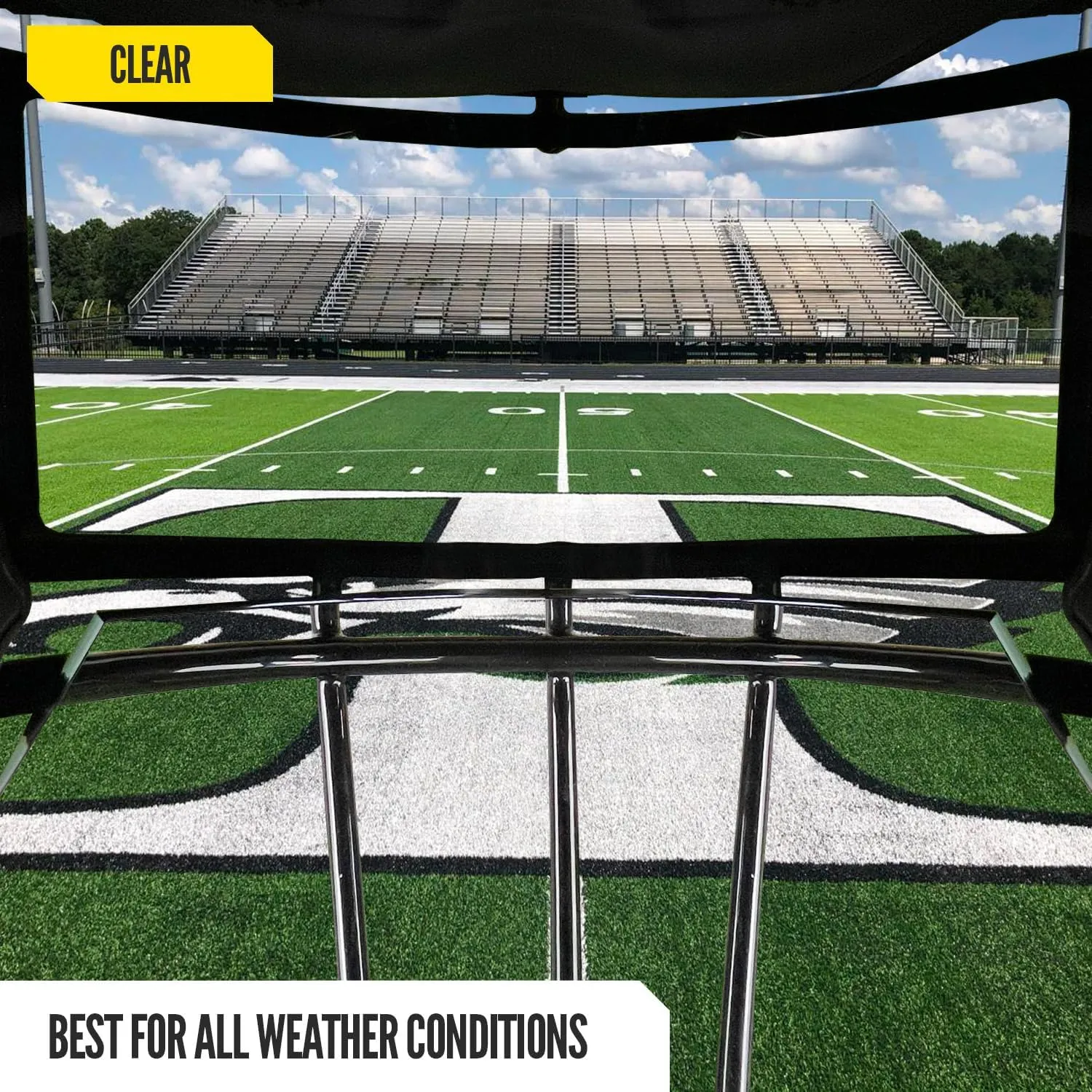 Nxtrnd VZR3 Football Visor, Curved Lens Technology, Fits Adult & Youth Football Helmets