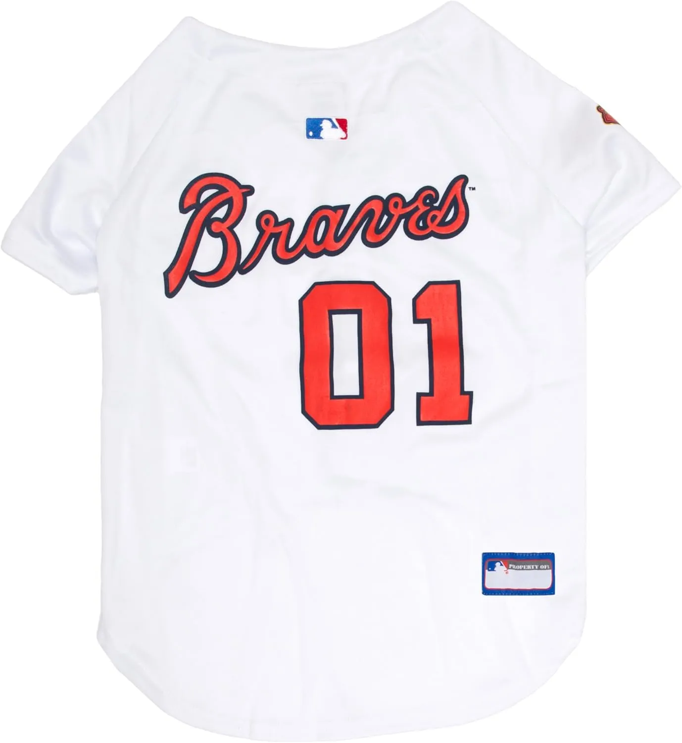 Official MLB Atlanta Braves Pet Jersey for Dogs & Cats, Size XX-Large - Stylish Baseball Jersey for Your Furry Fan- Show Off Team Spirit with The Perfect Fan Apparel Gear for Pet, Dog & Cat