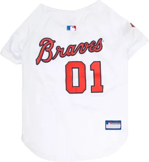 Official MLB Atlanta Braves Pet Jersey for Dogs & Cats, Size XX-Large - Stylish Baseball Jersey for Your Furry Fan- Show Off Team Spirit with The Perfect Fan Apparel Gear for Pet, Dog & Cat