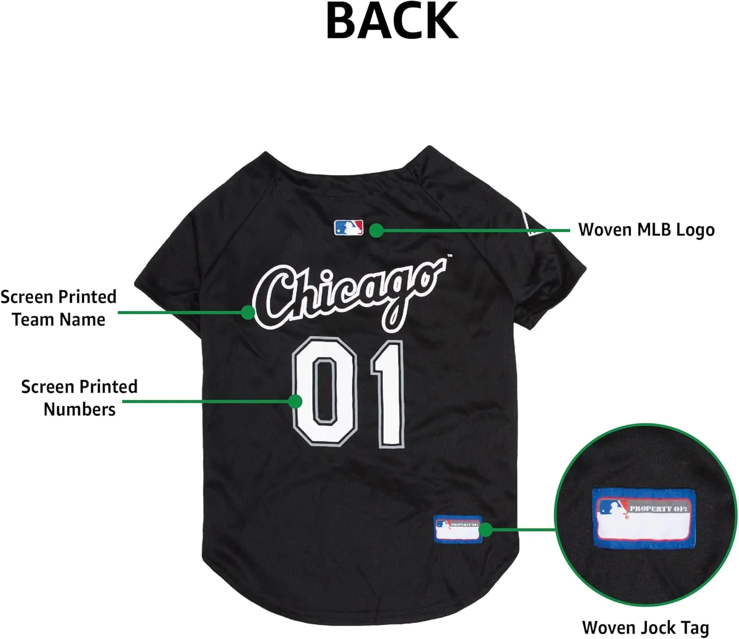 Official MLB Chicago White Sox Pet Jersey for Dogs & Cats, Size XX-Large - Stylish Baseball Jersey for Your Furry Fan- Show Off Team Spirit with The Perfect Fan Apparel Gear for Pet, Dog & Cat