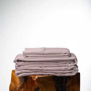 Olive   Crate Eucalyptus Sheets Set – Cooling Sheets for Hot Sleepers – 100% Organic Tencel Lyocell – King Size – Hypoallergenic, Moisture-Wicking – Deep Pockets – Soft, Durable 76" x 80" [Dusk]