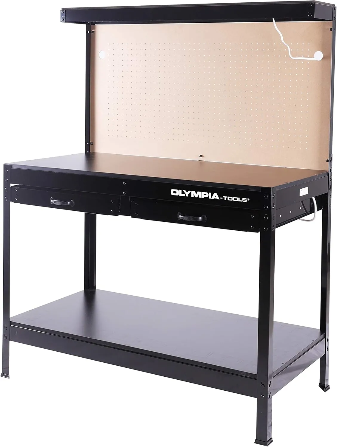 Olympia Tools Multi-Purpose Workbench With Light, 82-802 , Black