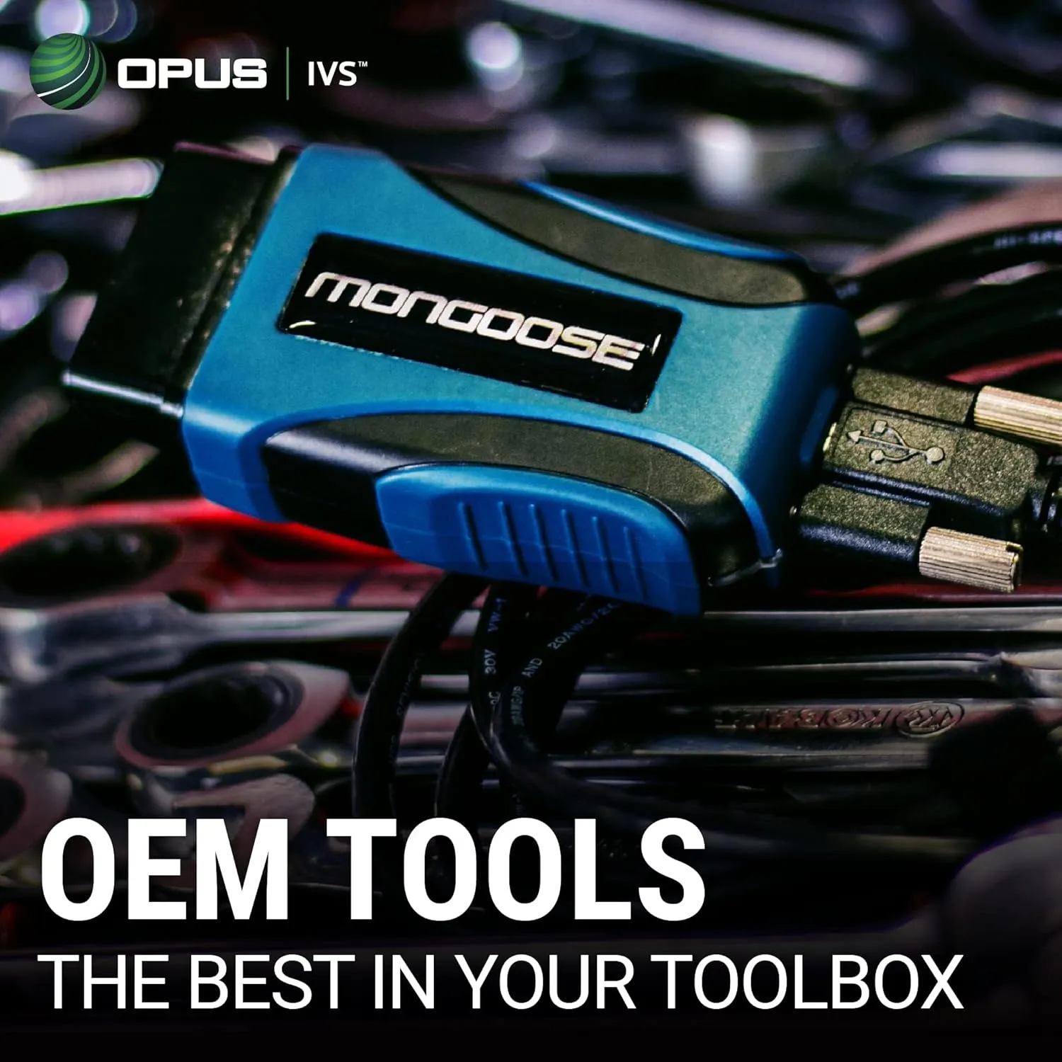Opus IVS Mongoose-Plus J2534 OEM Vehicle Interface Cable - GM OEM Reprogramming and Diagnostics