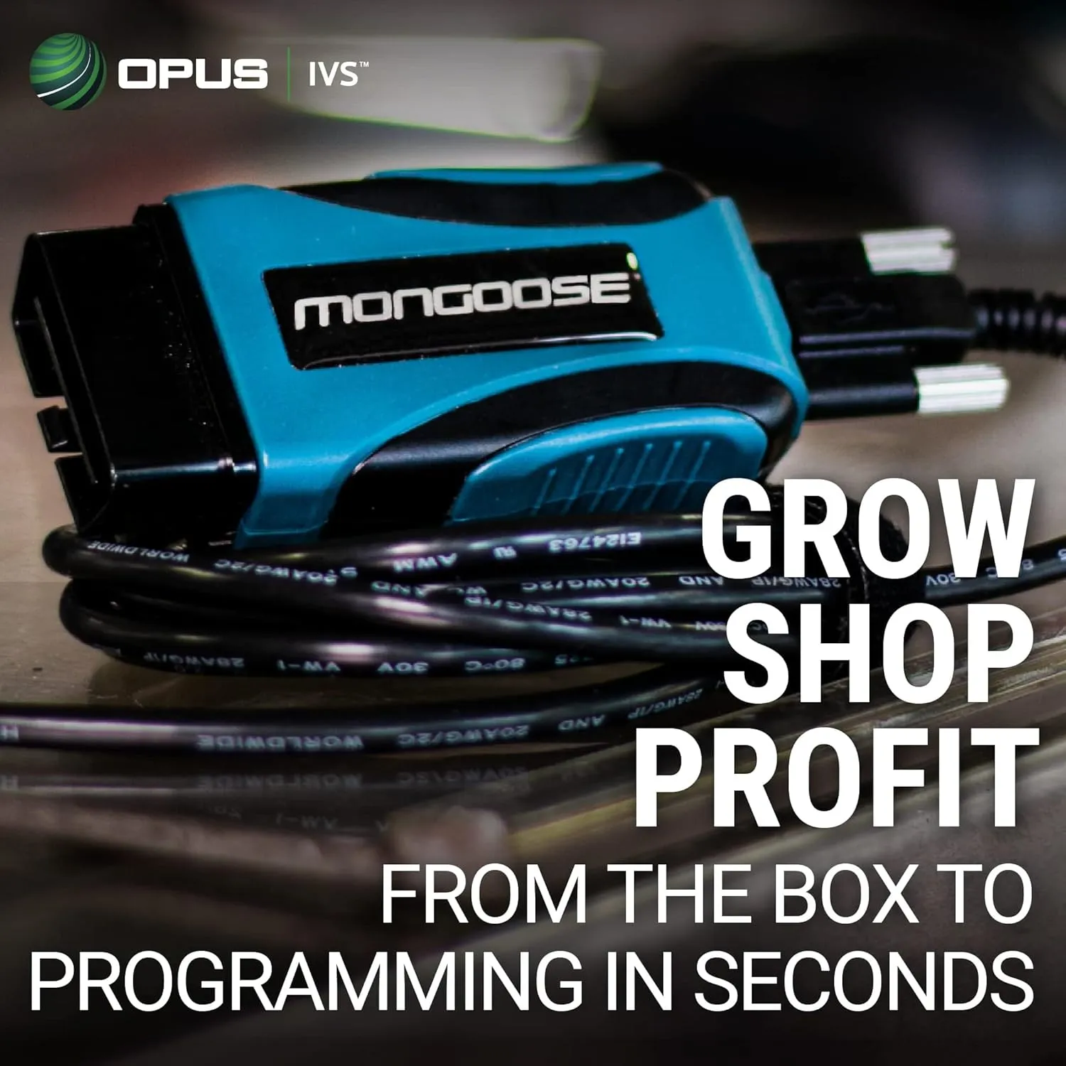 Opus IVS Mongoose-Plus J2534 OEM Vehicle Interface Cable - GM OEM Reprogramming and Diagnostics