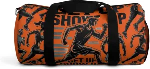 Orange The Grind runner duffle | Built for endurance, mindset, and bold athletic motion