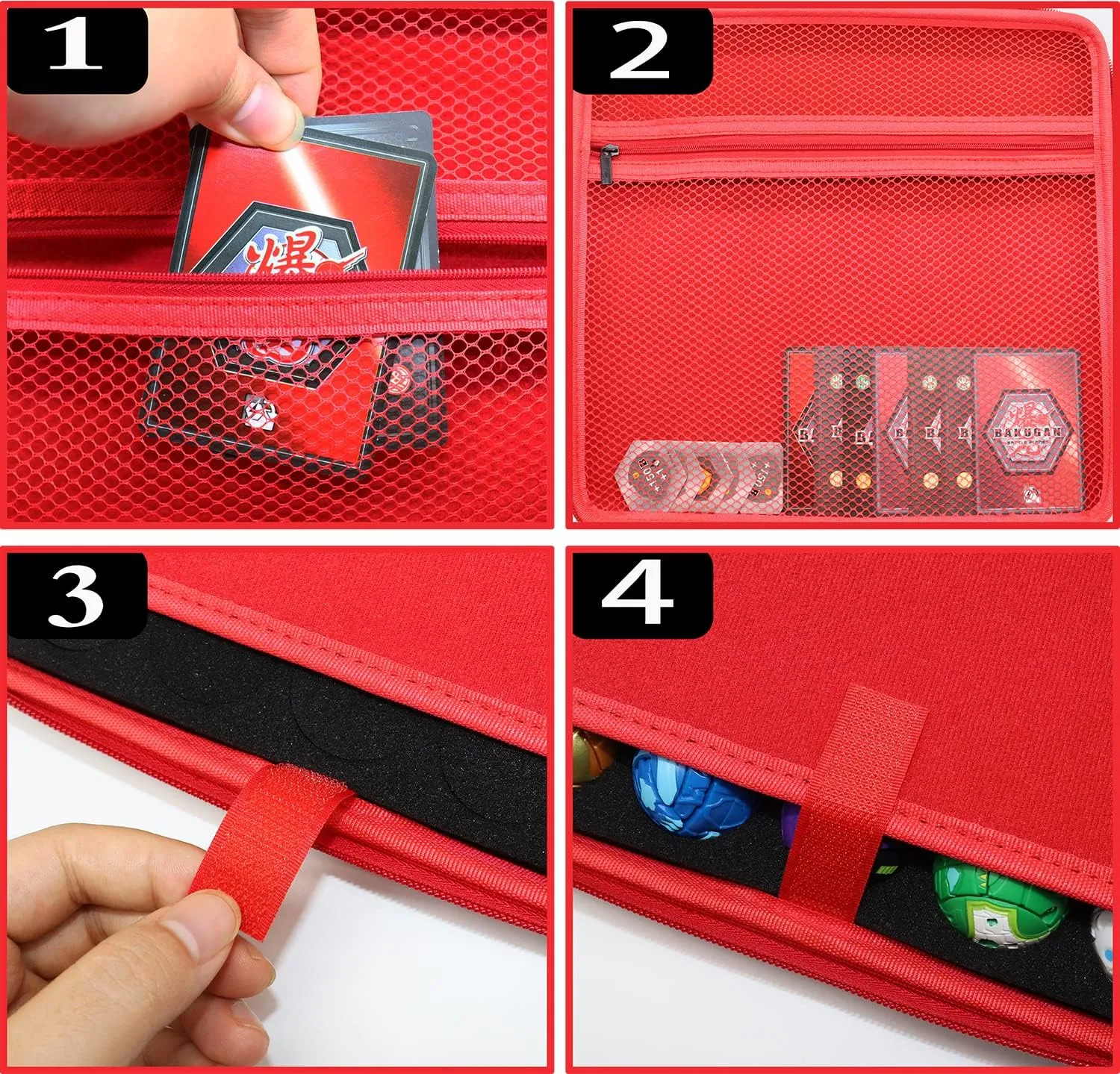 Organizer Case Compatible with Bakugan Battle Planet, BakuCores, Armored Alliance, Geogan Rising, Toy Organizer Storage Container Holder (Box Only)