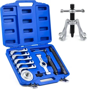 Orion Motor Tech Heavy Duty Hub Puller Kit, Wheel Hub Puller with Adjustable Legs, Large Brake Drum Puller with Hydraulic Ram, Mechanical Hub Removal Tool Set for Cars Trucks Large Vehicles