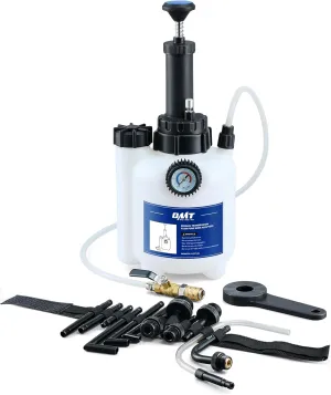 Orion Motor Tech Transmission Fluid Pump, 3L Transmission Filler Pump with 12pc ATF Adapters, Manual Transmission Fluid Transfer Pump with Pressure Gauge, Automotive Transmission Dispenser Pump Tool