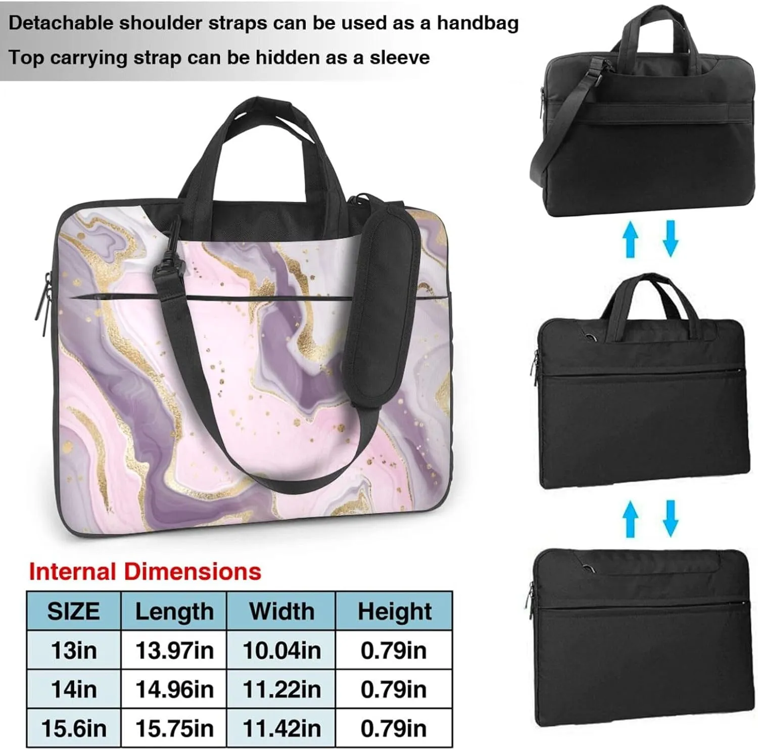 Ornate Amulet Laptop Bag Classic Slim Briefcase Messenger Bag, Spacious, Ergonomic