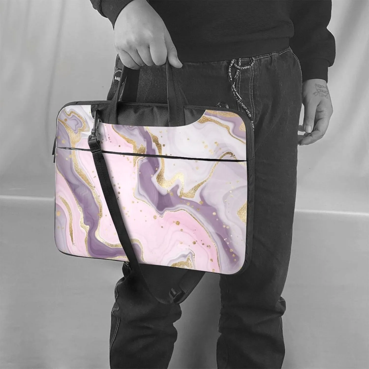 Ornate Amulet Laptop Bag Classic Slim Briefcase Messenger Bag, Spacious, Ergonomic