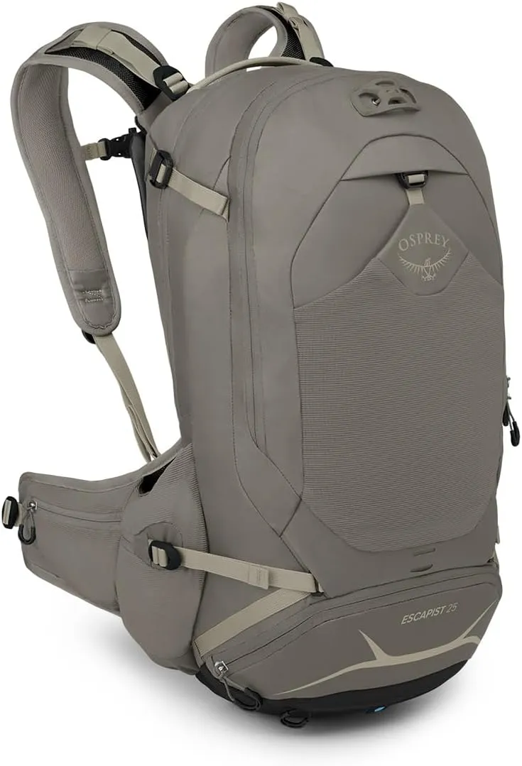 Osprey Escapist 25L Biking Backpack, Tan Concrete, Medium/Large