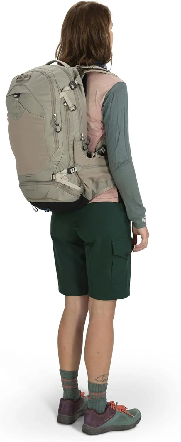 Osprey Escapist 25L Biking Backpack, Tan Concrete, Medium/Large