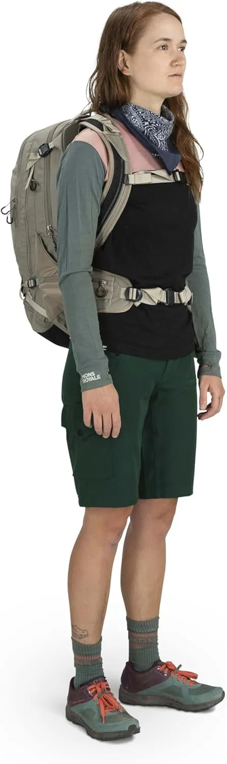 Osprey Escapist 25L Biking Backpack, Tan Concrete, Medium/Large