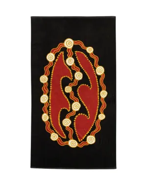 Otis Wave Towel - Black