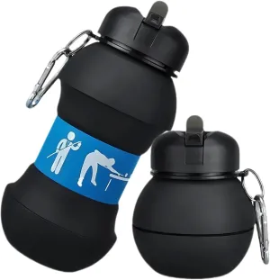 Outdoor Sports Water Cup Spherical Silicone Folding Cup Portable Anti-fall And Leak-proof Children's Water Cup(11)