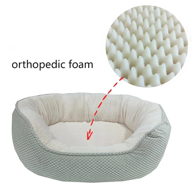 Oval Breathable Plush Pet bed