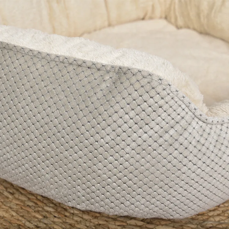 Oval Breathable Plush Pet bed