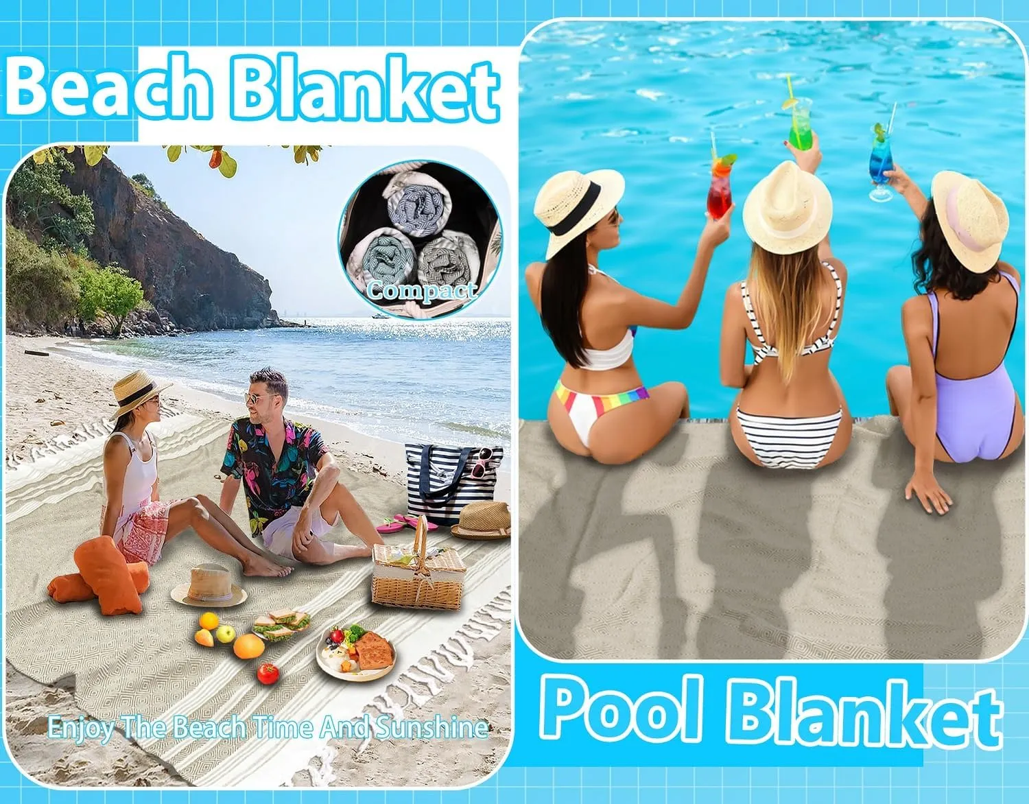 Oversized Cotton Turkish Beach Towel Blanket Giant XL Sandproof Boho Sand Free Towels Huge Jumbo XXL Extra Large Big Throw Quilt Blankets Cloud Beige