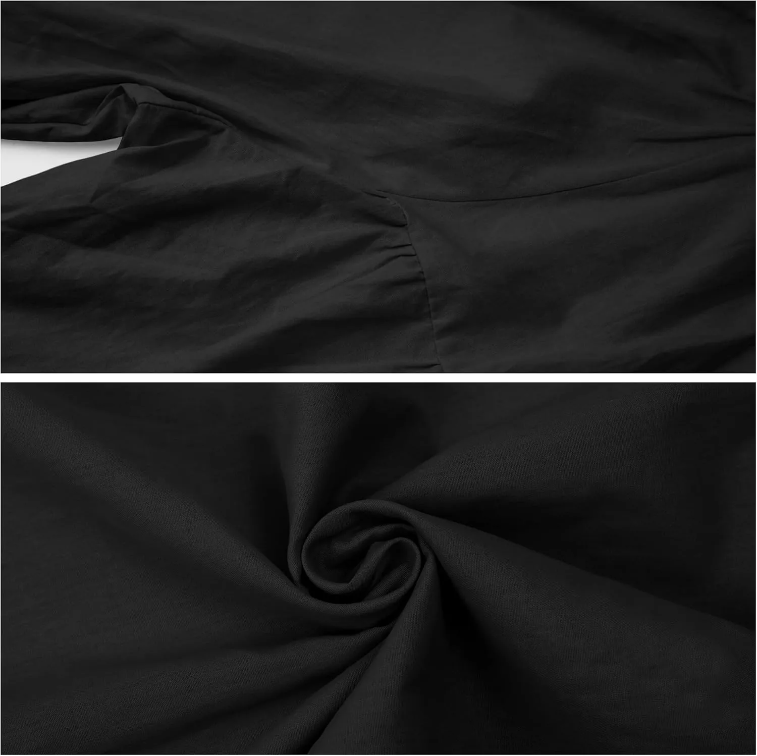 Oversized Dress for Women Lantern Long Sleeve Long Dress Casual V Neck Cotton Maxi Dress Plus Size Shirt Dress Pocket