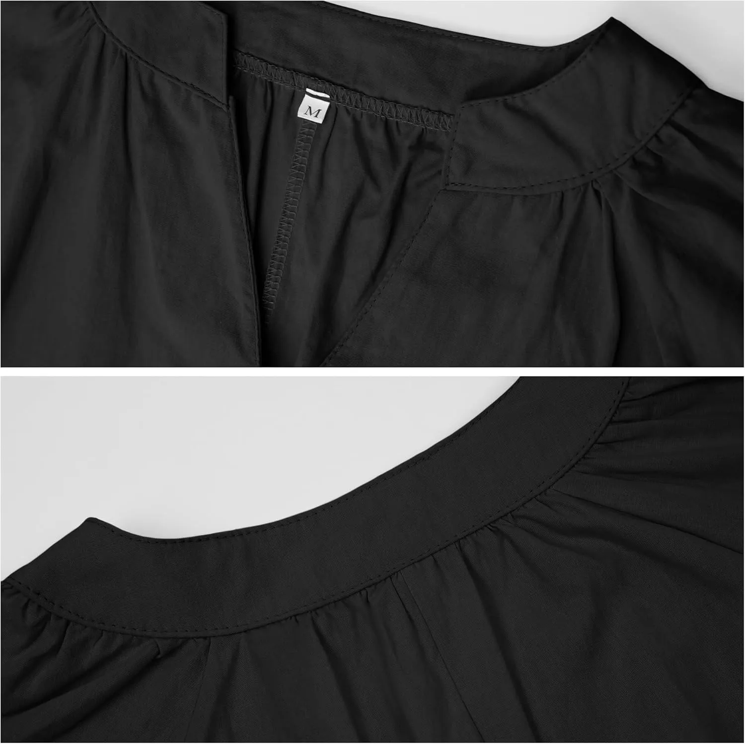 Oversized Dress for Women Lantern Long Sleeve Long Dress Casual V Neck Cotton Maxi Dress Plus Size Shirt Dress Pocket