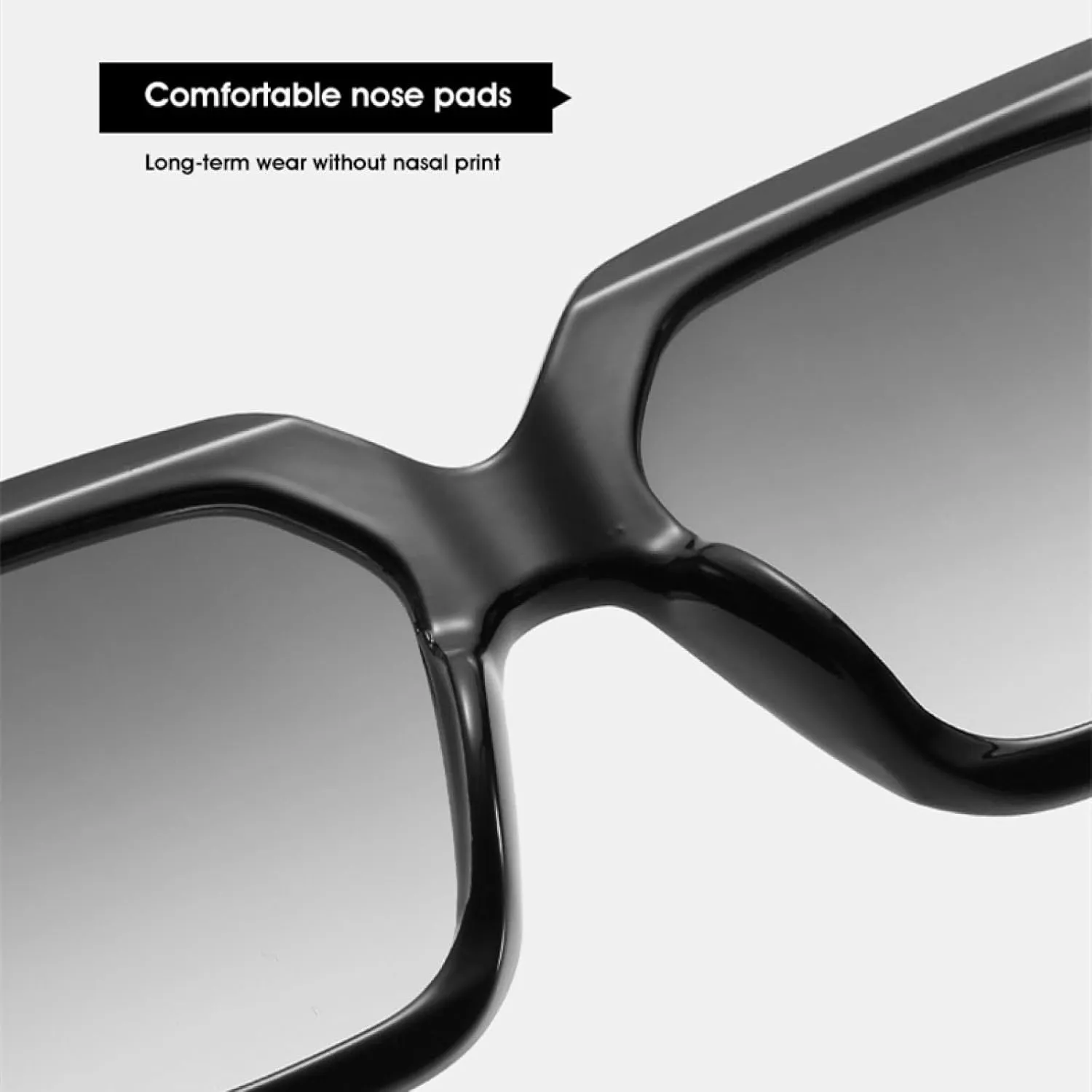 Oversized Woman Man Fashion Large Frame Sun Glasses Vintage Travel Driving Shades Uv400