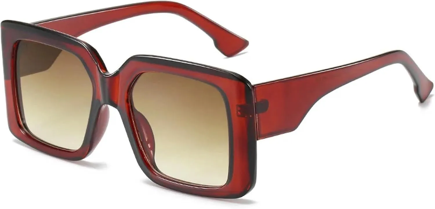 Oversized Woman Man Fashion Large Frame Sun Glasses Vintage Travel Driving Shades Uv400