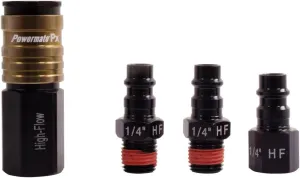P036-0140SP High Flow Aluminum Female Coupler Plug Set,