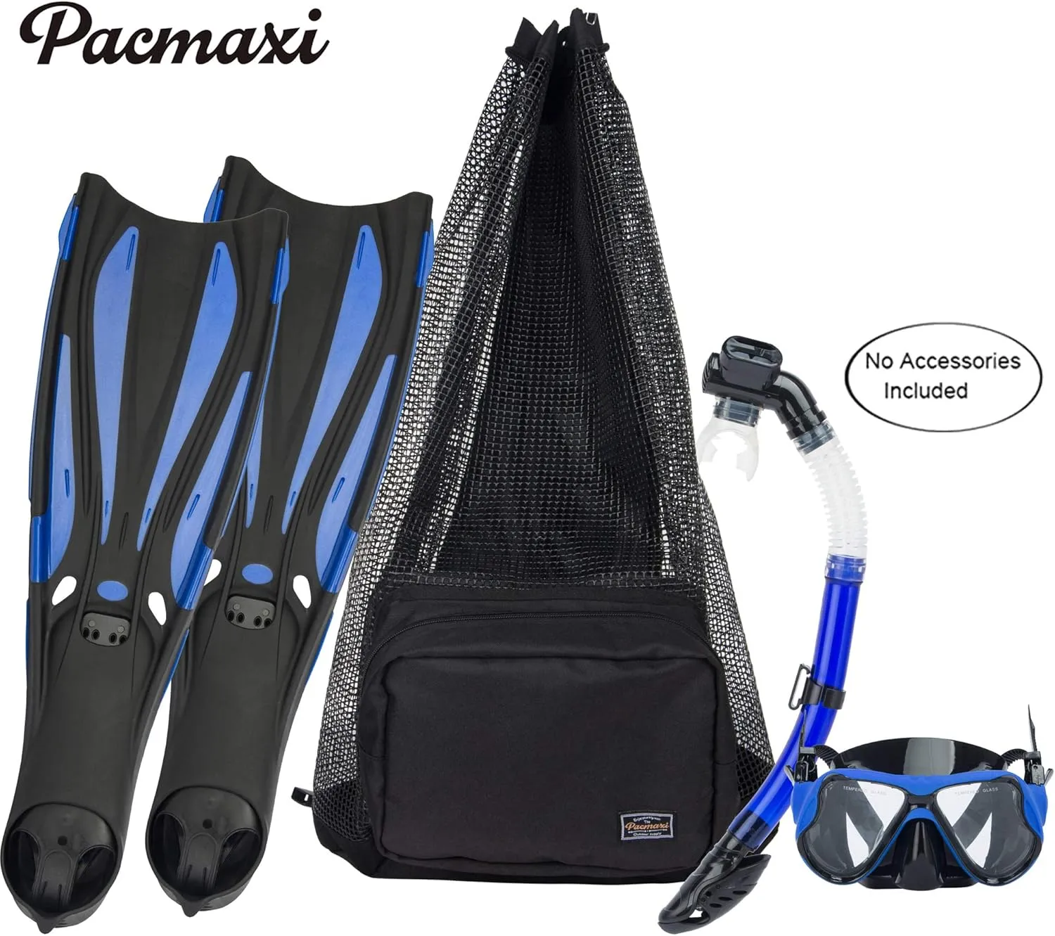 PACMAXI Scuba Diving Bag, Oversized Mesh Scuba Diving Backpack for Snorkeling Gear & Equipment, Holds Mask, Fins, Snorkel