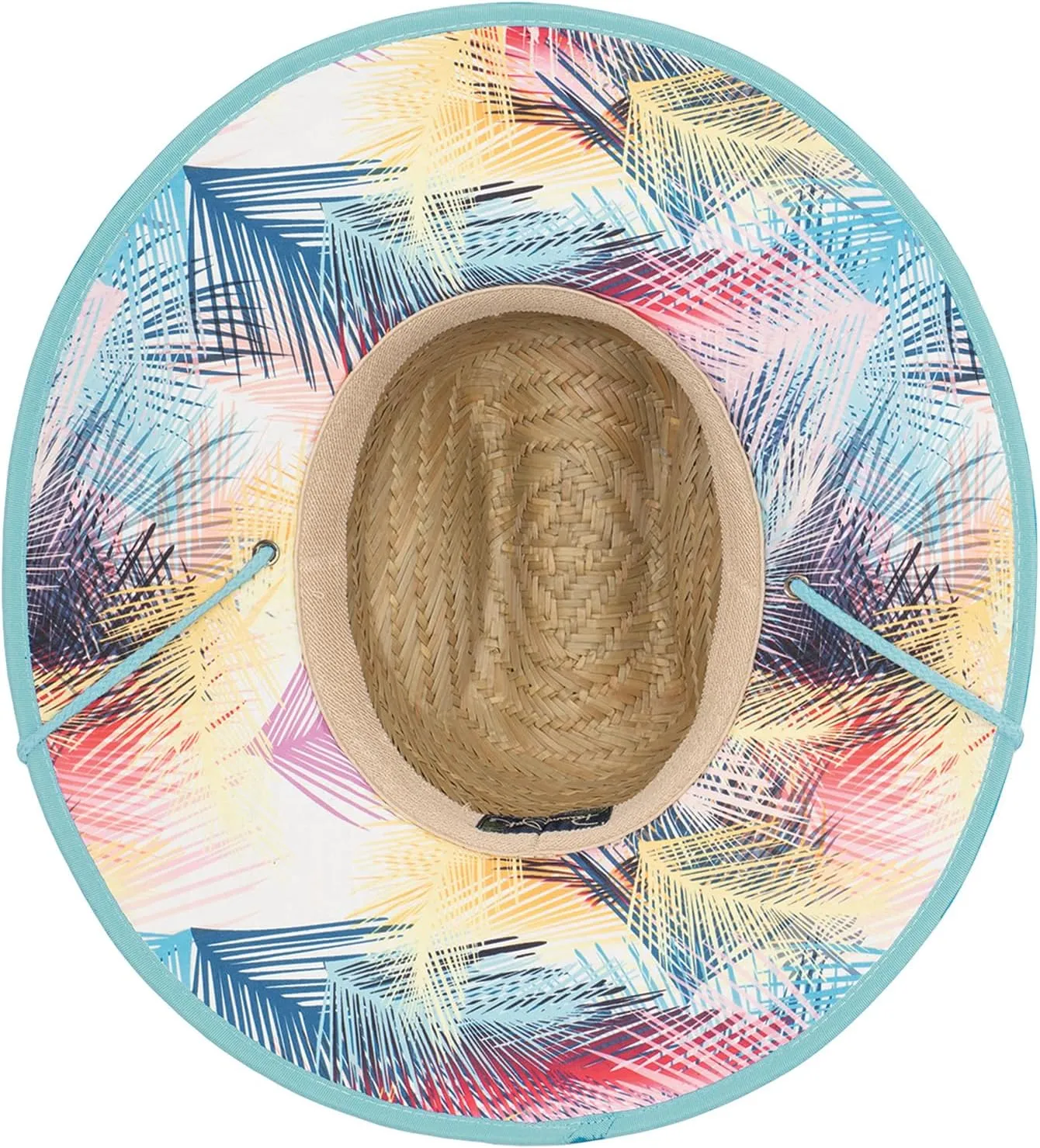 Panama Jack Women's Sun Hat - Lifeguard, Hand Woven Straw, UPF (SPF) 50  UVA/UVB Sun Protection, 4" Big Brim