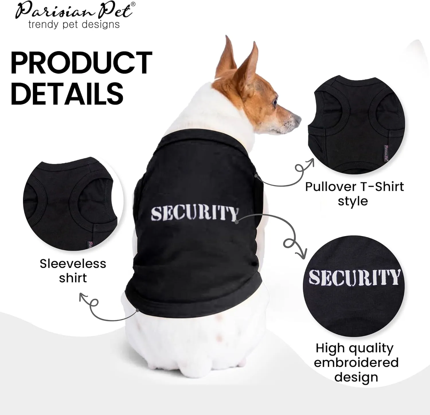 Parisian Pet Security Dog T-Shirt, S