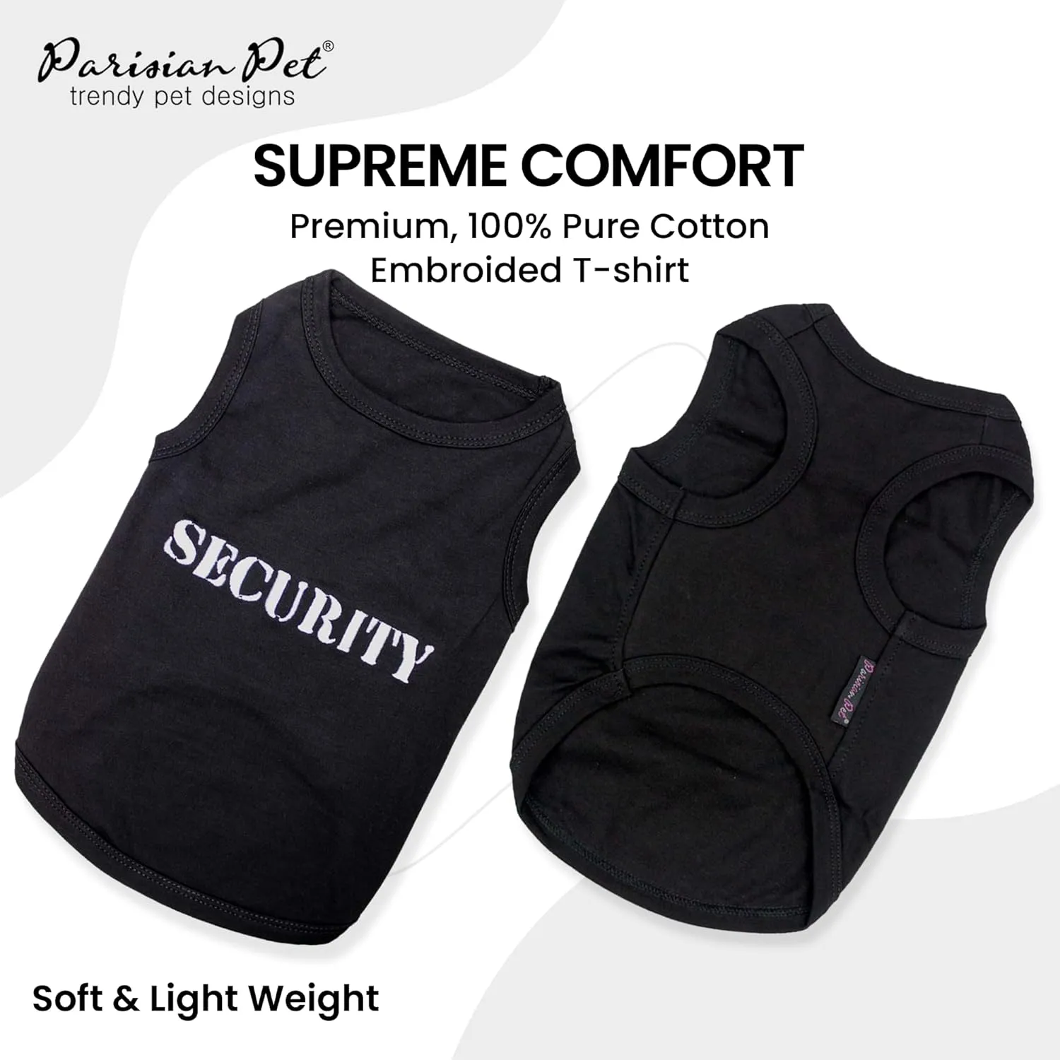 Parisian Pet Security Dog T-Shirt, S